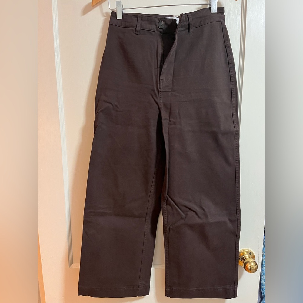 Assembly Label Hana Twill Pants, Cocoa, Sz. 8 AUS/4 US